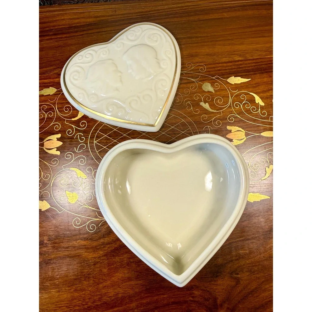 Vintage Lenox Romeo & Juliet Heart Trinket Box